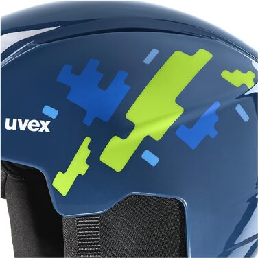 Дитячий лижний шолом та маска uvex S56s317, 51-55 см, синій, для хлопчиків і дівчаток