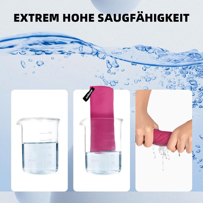 Набір рушників Damoguin 3шт. з мікрофібри (великий 180*80см + 2шт. маленькі 80*40см). Швидковисихаючі рушники для спорту, пляжу, басейну та подорожей (рожеві)