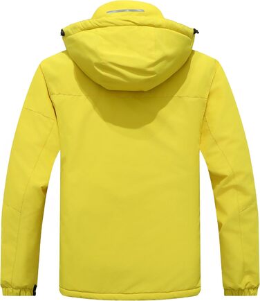 Чоловіча зимова куртка для сноуборду та лижного спорту, водонепроникна, вітрозахисна, з капюшоном, зелена (S, жовта)