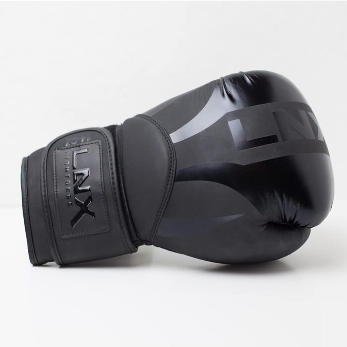 Боксерські рукавички LNX Nitro 10 Oz чорні для боксу, кікбоксингу, муай-тай, MMA, чоловічі, жіночі, дитячі, тренувальні