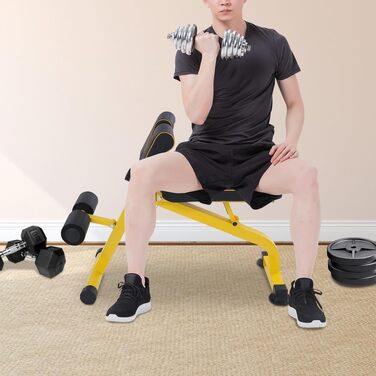 Римський стілець Hyperextension: регульований тренажер для гіперекстензії, спини та преса для домашнього спортзалу