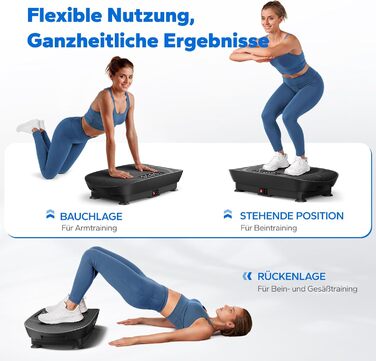 Вібраційна платформа MERACH для формування тіла та релаксації. Тиха, компактна, з LED-дисплеєм, пульт дистанційного керування та зручним силіконовим покриттям. Чорний колір