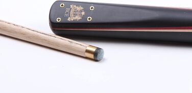 Більярдний кий BCE Heritage Sapele Snooker, магоні, ¾ розміру, 145 см - наконечник 9,5 мм, з подовжувачем 15 см та жорстким кейсом + аксесуари: наконечники ROS Elch, кубик крейди та крейда Riley