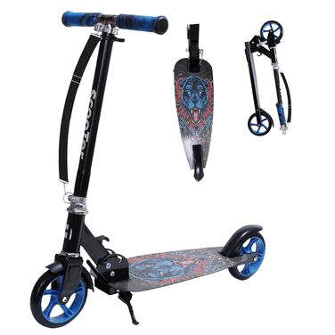 Самокат дитячий Habib Cityroller складаний, регульований, блакитний (6-16 років)