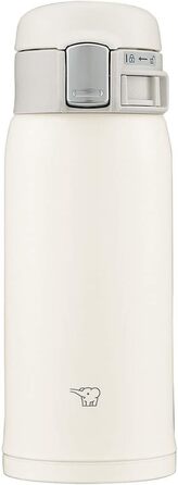 Термос-бутилка Zojirushi SM-SF36-WM, 360 мл, нержавіюча сталь, пряме пиття, One Touch, біла