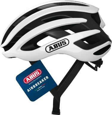 ABUS AirBreaker шолом для шосе - професійний шолом для дорослих та підлітків, білий (52-58 см)