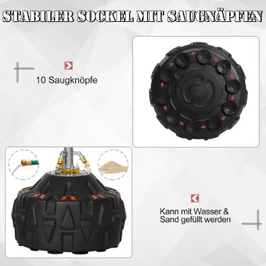 Боксерська груша HOMCOM для дорослих з всмоктувальною основою Black Red 60x60x180см ідеально підходить для фітнесу та самооборони