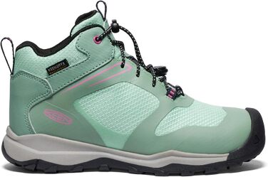 KEEN Wanduro Mid - водонепроникні трекінгові кросівки для дітей (Granite Green Ibis Rose, 30 EU)