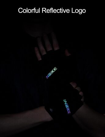 Велосипедні рукавички INBIKE, напівпальцеві, для чоловіків та жінок, з підкладкою Eva, комфортні, дихаючі, літні, для велосипеда, MTB, чорні, XXL