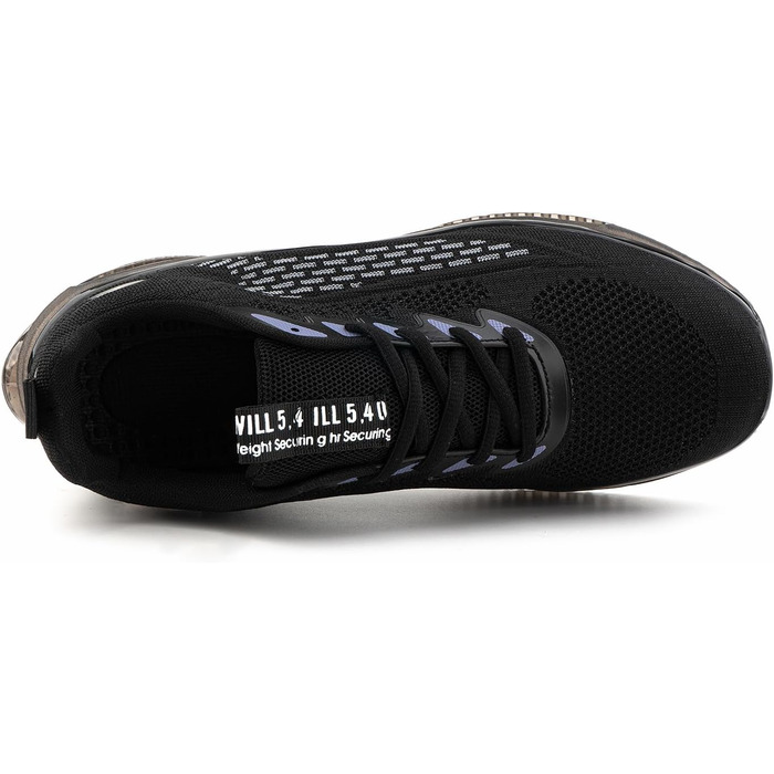 Чоловічі кросівки Hitmars з повітряною подушкою, розмір 39-48 (сітка, чорний колір, 46 EU)