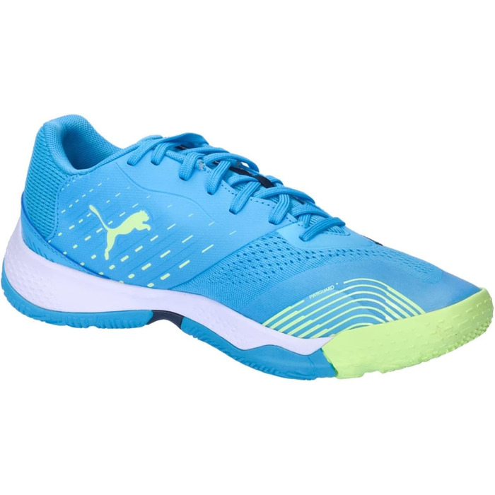 Кросівки PUMA Solarstrike III для залу: унісекс, розмір 42 EU, кольори Luminous Blue, Club Navy, Fizzy Apple