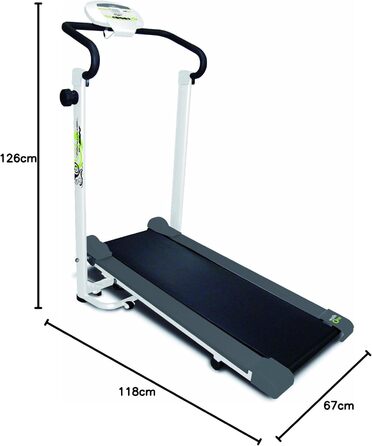 Бігова доріжка Tecnovita by BH Walk ONE YF30, 3,5 кг маховик, бігова поверхня 115x33 см, магнітна система гальмування, інформативний монітор