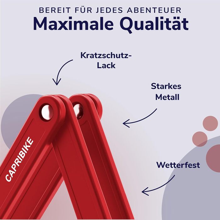 Надійне велозамок для велосипеда та електровелосипеда з рівнем захисту 10, 2 ключі, компактний, проста установка