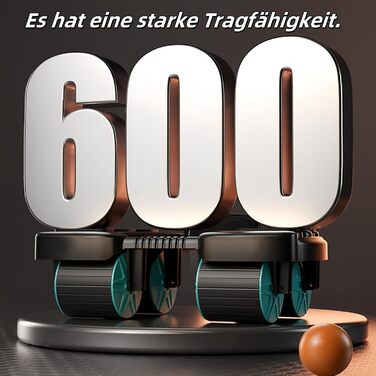 Ролер для пресу з 4 колесами та підтримкою ліктів, автоматичний відскок, тренажер для пресу, ролер для тренування м'язів живота для дому, синього кольору