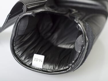 Боксерські рукавички Paffen Sport Black Logo, натуральна шкіра, 14 унцій, для спарингів і тренувань з боксу, кікбоксингу, муай тай, K1 та інших єдиноборств