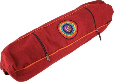 Сумка для йога-мату GURU SHOP Om, червона, бавовна, 65x15x15 см, унісекс
