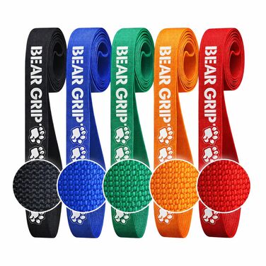 Стрічки для підтягувань Bear Grip: для йоги, мобільності, кросфіту, багатокольорові