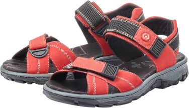 Жіночі сандалії Rieker 68851, класична модель, червоний колір, розмір 39 EU