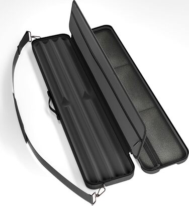 Чохол для більярдних київ Casemaster Parallax Guard 2x2, на 2 повні киї (2 батти/2 шафти), міцний поліестер 600D Oxford, чорний