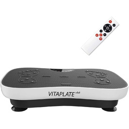 Вібраційна платформа @tec Vitaplate Mini з 99 рівнями, дисплеєм і пультом, для тренування живота, ніг і сідниць, спалювання жиру