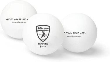 М'ячі для настільного тенісу Killerspin Training 1 зірка 40+ (Помаранчеві/Білі) - 25 шт. | Високоякісні ABS тренувальні м'ячі для пінг-понгу в приміщенні та на вулиці