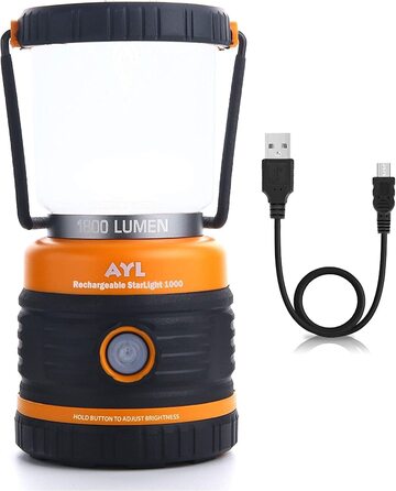 Ліхтар кемпінговий AYL LED 1800 LM з Power Bank 4400 mAh - 4 режими, водонепроникний IP44, для походу та надзвичайних ситуацій