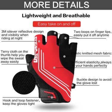 Фінґер Тен Ручні рукавички для велосипеда, MTB, Downhill, хайкінг, хайкінг, чоловічі/унісекс (XXL, червоний)