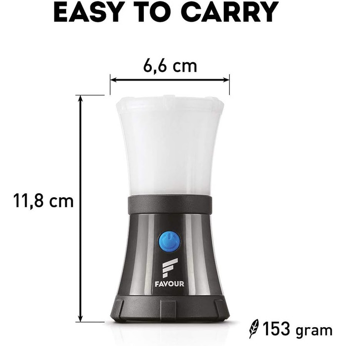 LED кемпінговий ліхтар IPX7, водонепроникний, плавучий, ударостійкий, портативний, на батарейках, 4 режими освітлення (вкл. SOS), вбудований карабін, легкий та компактний