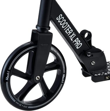 Самокат міський Mach1 Kick Scooter ALU з колесами 200мм, чорний, складаний - для дітей та дорослих