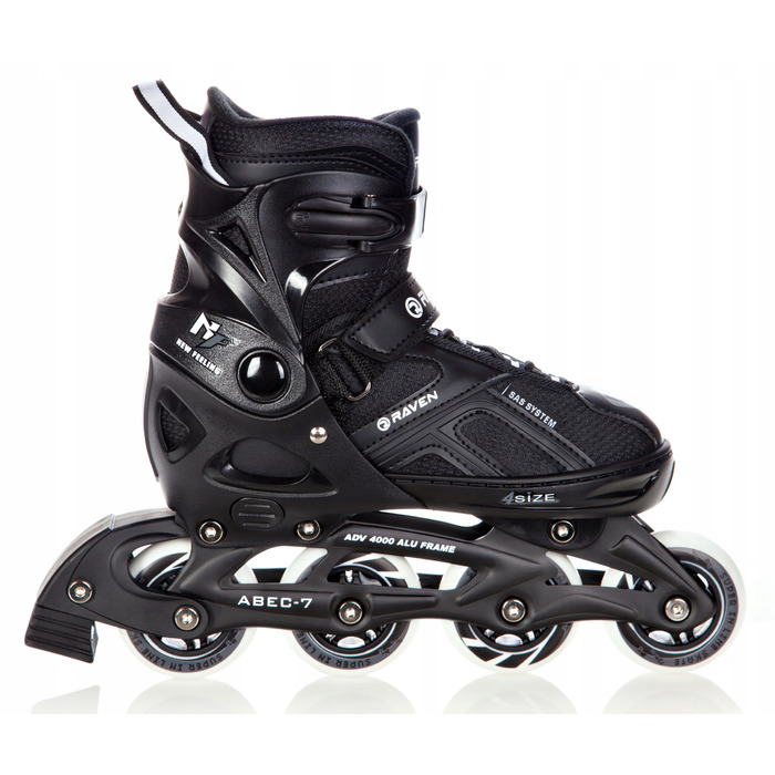 Ролики Raven Pulse, чорні, регульовані (розмір 40-43)