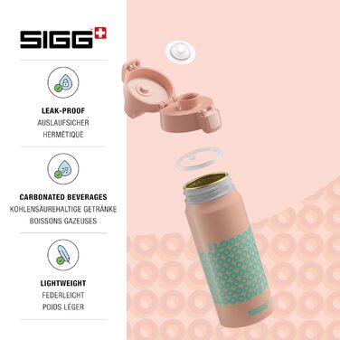 SIGG Алюмінієва пляшка для дітей WMB ONE 0,6 л для газованих напоїв, герметична, легка, BPA-free, для спорту і школи