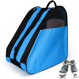 Чохол для роликових ковзанів, сумка для роликів, ice roller skating bag, сумка для ковзанів, сумка для лиж, сумка для скейтборду, доросла сумка для хокею, для чоловіків та жінок (Блакитний)