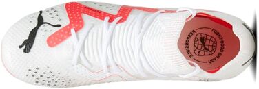 Дитячі футбольні бутси PUMA Future Pro FG/AG для підлітків (2 Little Kid, білий, чорний, Fire Orchid)