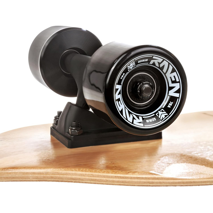 Longboard RAVEN для дітей та дорослих: скейтборд з алюмінієвими траками, PU колесами та підшипниками ABEC-9 Trevix