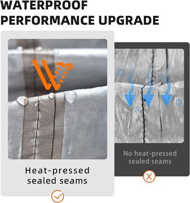 Водонепроникний чохол для мотоцикла 210D Oxford, захист від подряпин, для Harley-Davidson, Honda, Suzuki, Yamaha (червоний, 245 x 105 x 125 см)