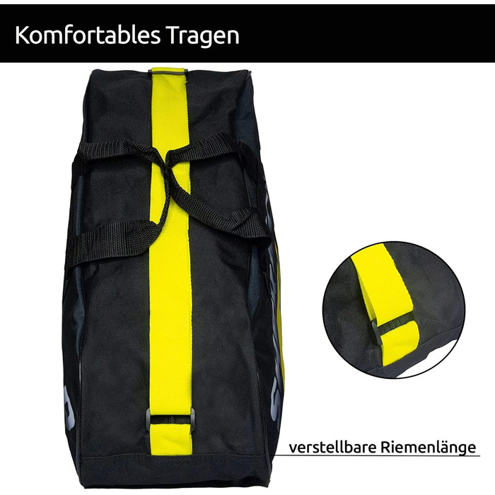 Сумка для ковзанів Sherwood Yellowline: для ковзанів, роликів та хокею (для дорослих та дітей)