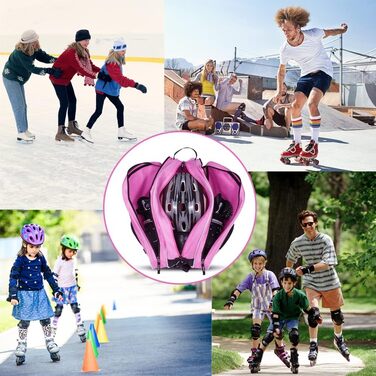 Сумка для роликів та ковзанів для дітей та дорослих (28-45 EU), рожева, L