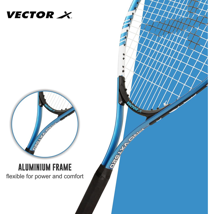 Тенісна ракетка Vector X VXT-520 з струнами, 58,4 см, чохол 3/4
