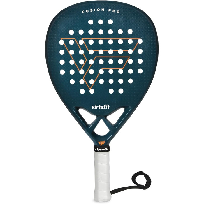 Ракетка для падел VirtuFit Fusion Pro Deep Teal – карбонова ракетка для початківців та просунутих гравців, легка, для контролю та потужності
