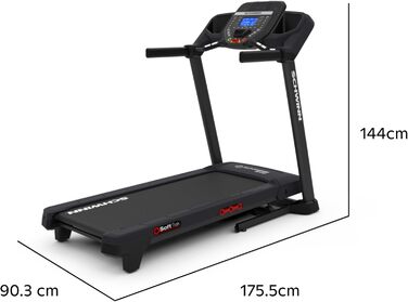 Бігова доріжка Schwinn 510T електрична з Bluetooth: для дому, швидкість до 18 км/год, складний механізм, тиха робота, сумісність з JRNY, Zwift, Kinomap