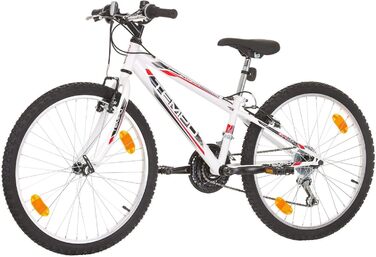 Дитячий гірський велосипед Probike Tempo 24 дюйми, 18 швидкостей, для хлопчиків та дівчат, зростання 130-155 см, білий, Multibrand Distribution