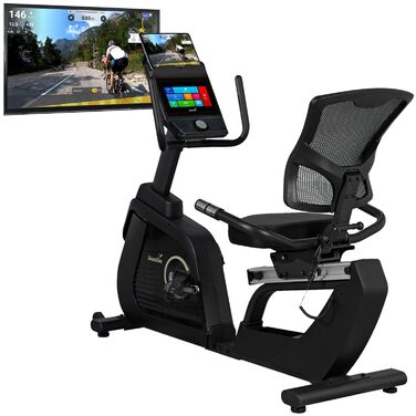Ергометр велотренажер Skandika Liege P14/P8-H Comfort з Bluetooth та сенсорним екраном до 150 кг