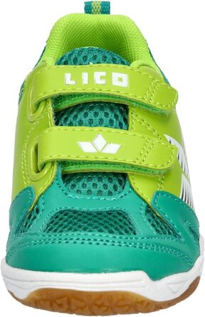 Дитячі спортивні зала-тенісні кросівки Lico для залу (30 EU, зелений лемон)