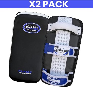 Набортники для спарингу Farabi Sports: Kickboxing, MMA, Muay Thai (синій, пара)