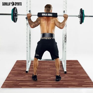 GORILLA SPORTS® Захисні мати EVA, 6 шт, 60x60x1,2 см, антиковзні, для підлоги, спортзалу, фітнесу, вибір кольору