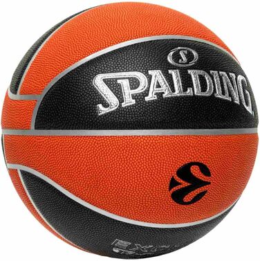 Баскетбольний м'яч Spalding 77101Z, розмір 7, чорний/помаранчевий