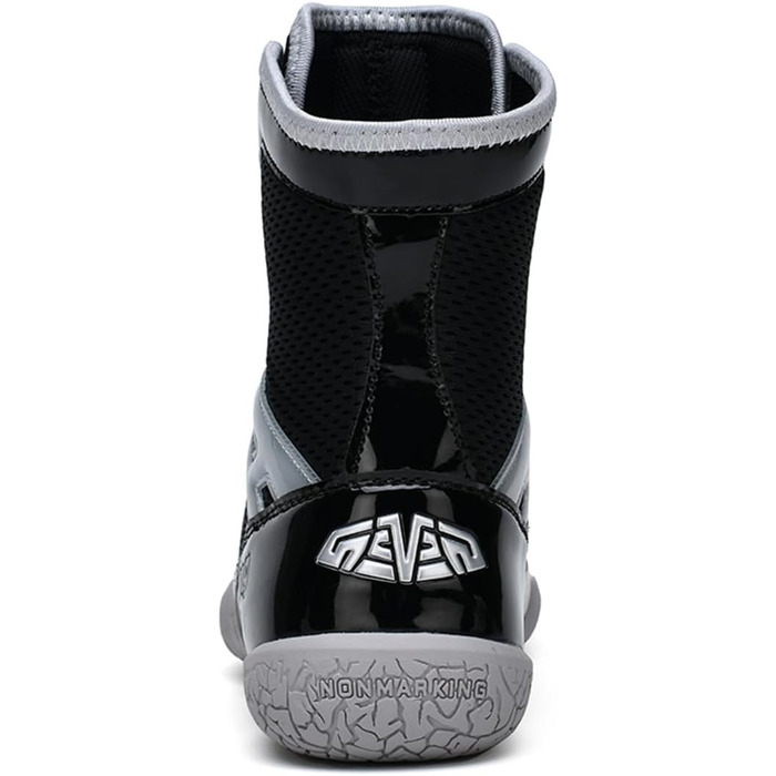 Чоловічі боксерські туфлі для боротьби, фітнесу та тренувань. Білі (33 EU, Чорний сріблястий)