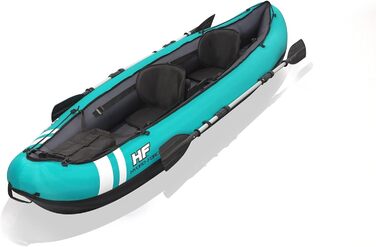 Надувний каяк Bestway Hydroforce Ventura для двох осіб, комплект: ручний насос, весла, сумка, 2021