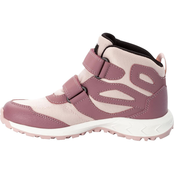 Черевики для ходьби Jack Wolfskin Woodland Texapore Mid Vc K - дитячі, 30 EU, Ash Mauve