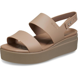Жіночі сандалії Crocs Brooklyn Low Wedge, 41/42 EU, Latte Mushroom